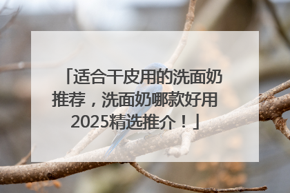 适合干皮用的洗面奶推荐，洗面奶哪款好用2025精选推介！