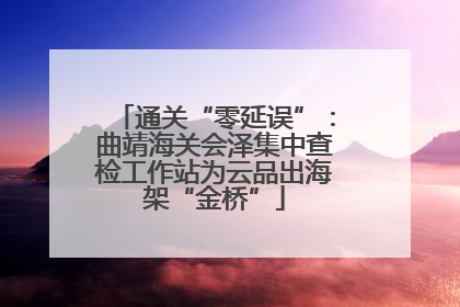 通关“零延误”：曲靖海关会泽集中查检工作站为云品出海架“金桥”