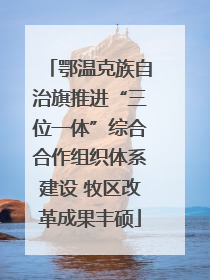鄂温克族自治旗推进“三位一体”综合合作组织体系建设 牧区改革成果丰硕
