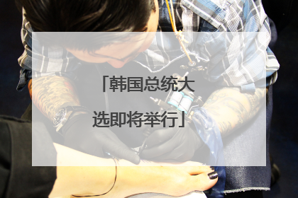 韩国总统大选即将举行