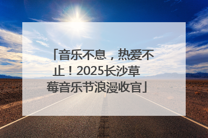 音乐不息，热爱不止！2025长沙草莓音乐节浪漫收官
