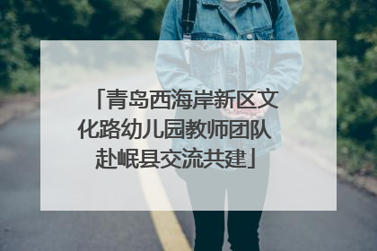 青岛西海岸新区文化路幼儿园教师团队赴岷县交流共建