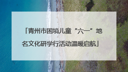 青州市困境儿童“六一”地名文化研学行活动温暖启航