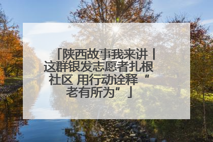 陕西故事我来讲丨这群银发志愿者扎根社区 用行动诠释“老有所为”