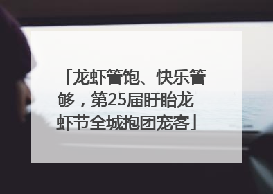 龙虾管饱、快乐管够，第25届盱眙龙虾节全城抱团宠客