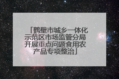 鹤壁市城乡一体化示范区市场监管分局开展重点问题食用农产品专项整治