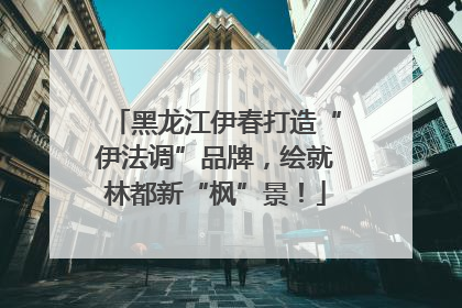 黑龙江伊春打造“伊法调”品牌，绘就林都新“枫”景！