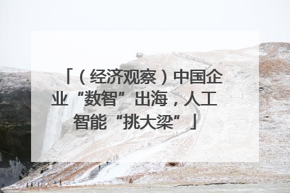（经济观察）中国企业“数智”出海，人工智能“挑大梁”