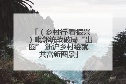 （乡村行·看振兴）毗邻统战破局“出圈” 浙沪乡村绘就共富新图景