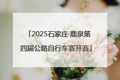 2025石家庄·鹿泉第四届公路自行车赛开赛