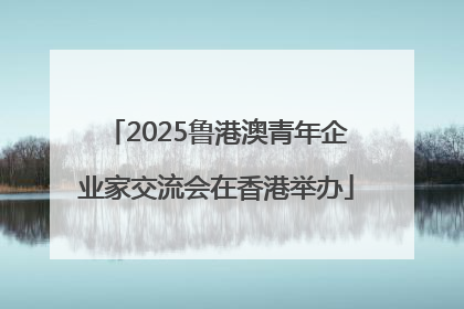 2025鲁港澳青年企业家交流会在香港举办