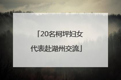 20名柯坪妇女代表赴湖州交流