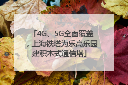 4G、5G全面覆盖，上海铁塔为乐高乐园建积木式通信塔