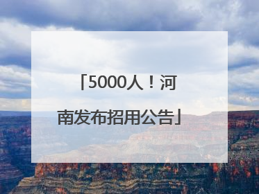 5000人！河南发布招用公告