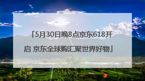 5月30日晚8点京东618开启 京东全球购汇聚世界好物