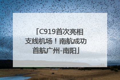 C919首次亮相支线机场！南航成功首航广州-南阳