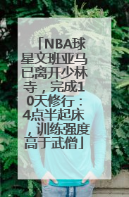 NBA球星文班亚马已离开少林寺，完成10天修行：4点半起床，训练强度高于武僧