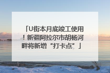 U街本月底竣工使用！新疆阿拉尔市胡杨河畔将新增“打卡点”